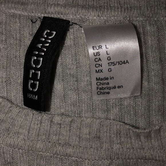 Grey Ribbed Sweater - Picture 3 of 3